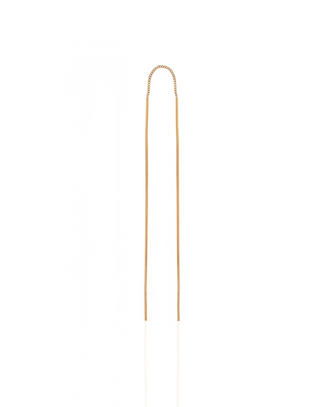 Stiletto Gold Earring