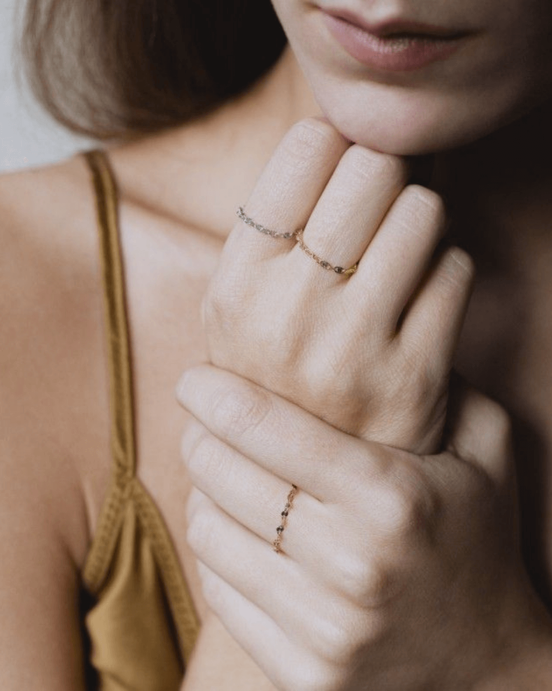 Anneau Delizioso maille ovale