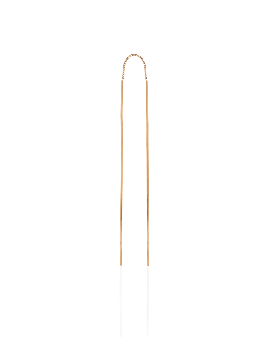 Stiletto Gold Earring